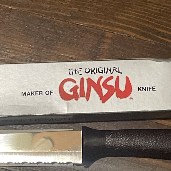 NEW ORIGINAL GINSU All Purpose KNIFE (As Seen On TV) Sharp SERRATED BLADE - Picture 2 of 12
